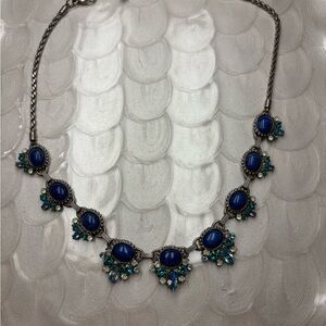 Sorrelli Elegant Blue and Silver Necklace